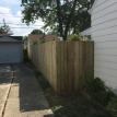New privacy fence installation.